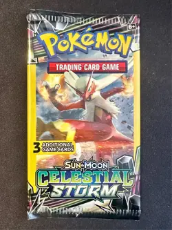 Celestial Storm 3 Card Booster Pack Pokemon TCG Blaziken Artwork New Sealed - Nm - Image 1