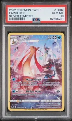 Pokemon - Milotic Full Art Holo - Silver Tempest - PSA 10 - Image 1