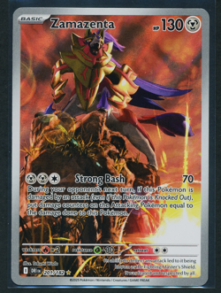 Zamazenta 201/182 IR Illustration Rare Holo Pokemon 2025 Destined Rivals NM - Image 1