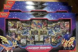 Pokemon TCG Sword & Shield Legendary Warriors Premium Collection Case (3 Boxes) - Image 1