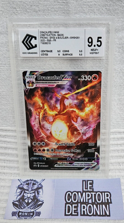 Carte Pokemon : DRACAUFEU VMAX SWSH261 Promo Epee et bouclier CCC 9.5 MISPRINT - Image 1