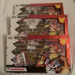 Pokemon Celebrations Collection Box V Memories - 3x Boxes - Image 1