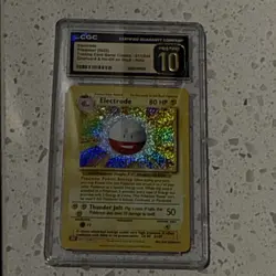Pokemon Electrode Holo CGC 10 Trading Card Game Classic 011/034 English - Image 1