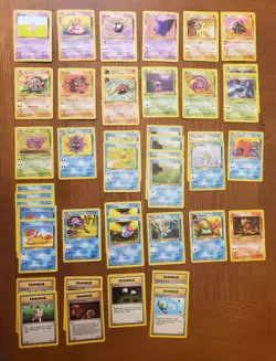 Vintage WOTC Pokemon Card 1999 Fossil Common Uncommon Non Holo Lot x43 LP-MP - Image 1