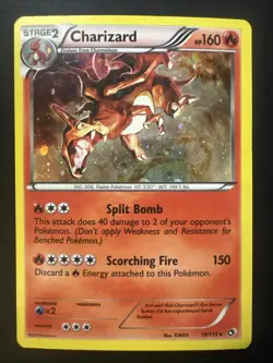 Pokemon TCG Charizard Holo Rare Legendary Treasures 19/113 - Image 1