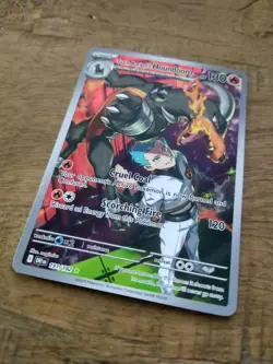 Team Rocket's Houndoom 191/182 Illustration Rare - Pokemon Destined Rivals - NM - Image 1