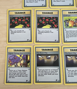 Lot of 11 Vintage 2000 Pokemon Team Rocket - Various Trainers Cards 73-79 - Image 2