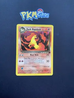 Pokemon TCG Dark Rapidash Team Rocket 44/82 Regular LP. - Image 1