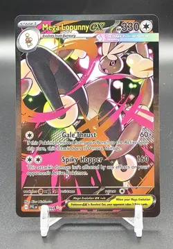 Mega Lopunny EX 128/094: Phantasmal Flames Holo Ultra Rare Pokemon Card - Image 1