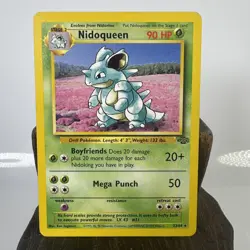 RARE NIDOQUEEN 23/64 ORIGINAL JUNGLE SET POKEMON CARD WOTC - Image 1