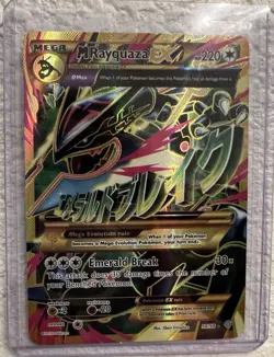 Pokemon M Rayquaza EX 98/98 Full Art Ultra Rare Holo XY Ancient Origins - Image 1
