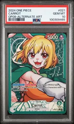 One Piece Carrot OP08-021 PSA 10 - Image 1