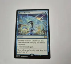 MTG Flare of Denial Modern Horizons 3 Regular Card NM Magic The Gathering - Image 1