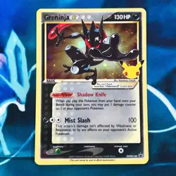 Greninja Gold Star - SWSH144 - Black Star Holo Promo 25th - Pokemon Card - LP - Image 1