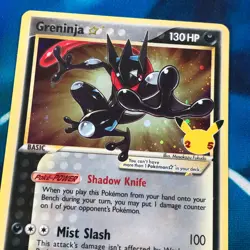 Greninja Gold Star - SWSH144 - Black Star Holo Promo 25th - Pokemon Card - LP - Image 2