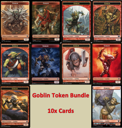 MTG Goblin Token Lot - Set 10x Cards Commander Red Deck - Magic Cards Bundle - Image 1