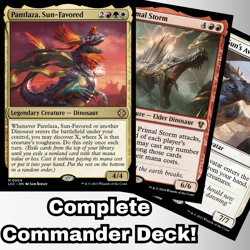 MTG Commander EDH Deck Pantlaza, Sun-Favored 100 Cards Dinosaurs Custom Deck - Image 1