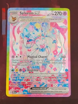 Sylveon EX Prismatic Evolutions Holo Card 156/131 SV Special Illustration Rare - Image 1