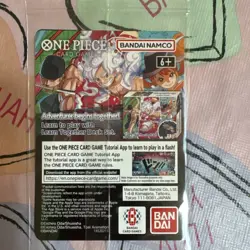 Bandai One Piece Card Game Monkey.D.Luffy US Voyage Promo Holo Card P-055 - Image 2
