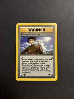 Pokemon Card - Brock's Protection Gym Challenge 101/132 Rare 1st Edition NM - Image 1
