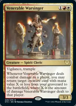 MTG Strixhaven R Venerable Warsinger #246 - Image 1