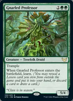 MTG Strixhaven R Gnarled Professor #133 - Image 1