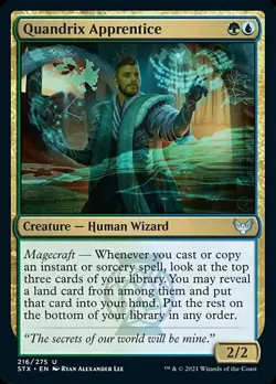 MTG Strixhaven U Quandrix Apprentice #216 PLAYSET 4x x4 - Image 1