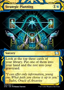 MTG Strixhaven Mystical Archive *FOIL* U Strategic Planning #020 - Image 1