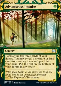 MTG Strixhaven Mystical Archive *FOIL* U Adventurous Impulse #049 - Image 1