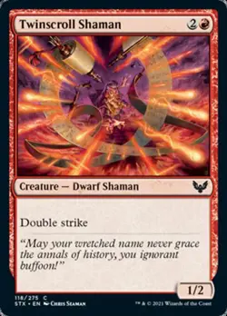 MTG Strixhaven C Twinscroll Shaman #118 PLAYSET 4x x4 - Image 1