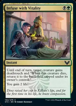 MTG Strixhaven C Infuse with Vitality #194 PLAYSET 4x x4 - Image 1