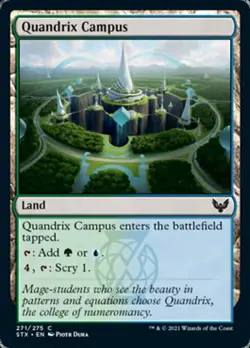 MTG Strixhaven C Quandrix Campus #271 PLAYSET 4x x4 - Image 1