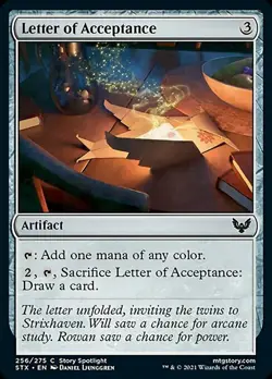 MTG Strixhaven C Letter of Acceptance #256 PLAYSET 4x x4 - Image 1