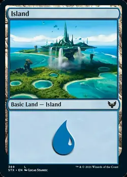 MTG Strixhaven L Island #369 PLAYSET 4x x4 - Image 1