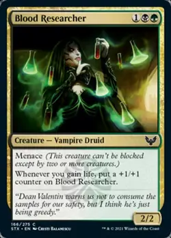 MTG Strixhaven C Blood Researcher #166 PLAYSET 4x x4 - Image 1