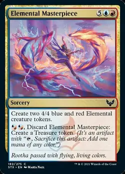 MTG Strixhaven C Elemental Masterpiece #182 PLAYSET 4x x4 - Image 1