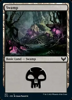 MTG Strixhaven L Swamp #371 PLAYSET 4x x4 - Image 1