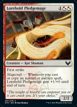 MTG Strixhaven C Lorehold Pledgemage #201 PLAYSET 4x x4 - Image 1