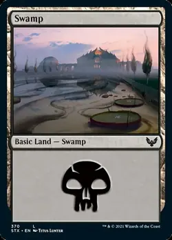 MTG Strixhaven L Swamp #370 PLAYSET 4x x4 - Image 1