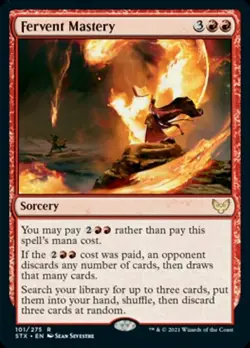 MTG Strixhaven *FOIL* R Fervent Mastery #101 - Image 1