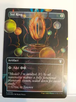 MTG: Sol Ring (Borderless) FOIL - Commander Masters CMM - Commander Staple - NM - Image 1