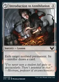 MTG Strixhaven *FOIL* C Introduction to Annihilation #003 - Image 1