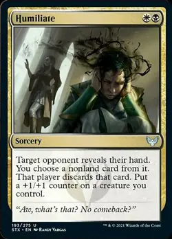 MTG Strixhaven *FOIL* U Humiliate #193 - Image 1