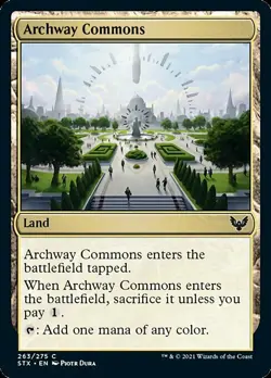 MTG Strixhaven *FOIL* C Archway Commons #263 - Image 1