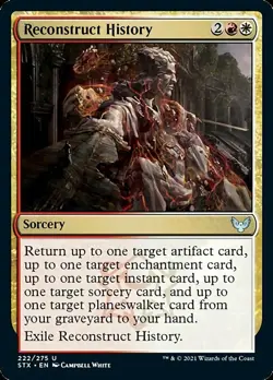 MTG Strixhaven *FOIL* U Reconstruct History #222 - Image 1
