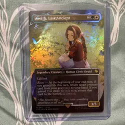 Aerith, Last Ancient (Borderless) (Chocobo Track Foil) Commander: Final Fantasy - Image 1