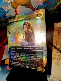 Aerith, Last Ancient Borderless (Chocobo Track Foil) Commander: Final Fantasy NM - Image 2