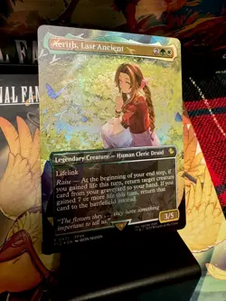 Aerith, Last Ancient Borderless (Chocobo Track Foil) Commander: Final Fantasy NM - Image 4