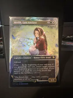 Aerith, Last Ancient (Borderless) (Chocobo Track Foil) Commander: Final Fantasy - Image 1