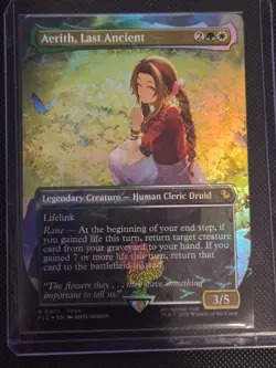Aerith, Last Ancient (Borderless) (Chocobo Track Foil) Commander: Final Fantasy - Image 1